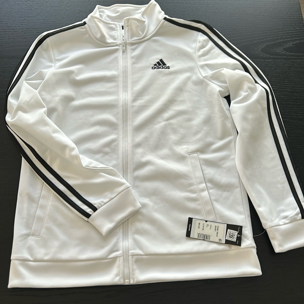 Adidas zip up boys brand new size large
